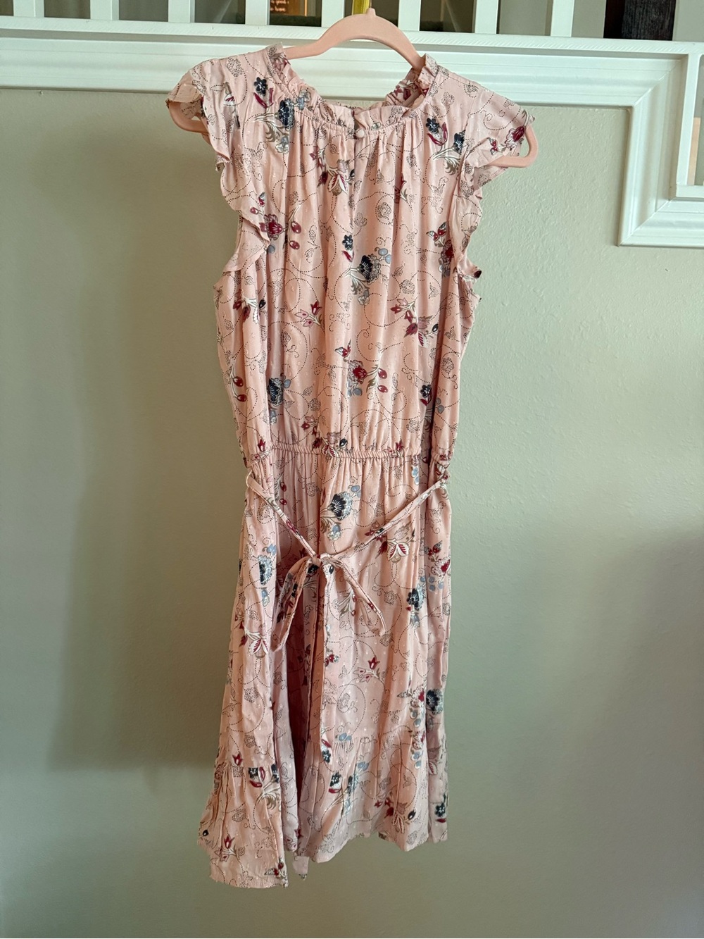 Women’s Loft Pink Floral Dress - Picture 2 of 11